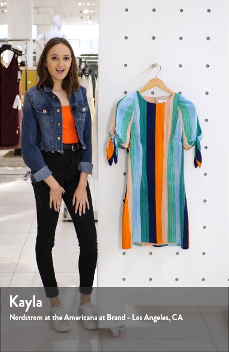 Golden Hour Stripe Satin Minidress, sales video thumbnail