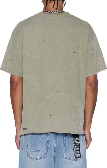 Blasted Ekcess Oversize Distressed Graphic T-Shirt