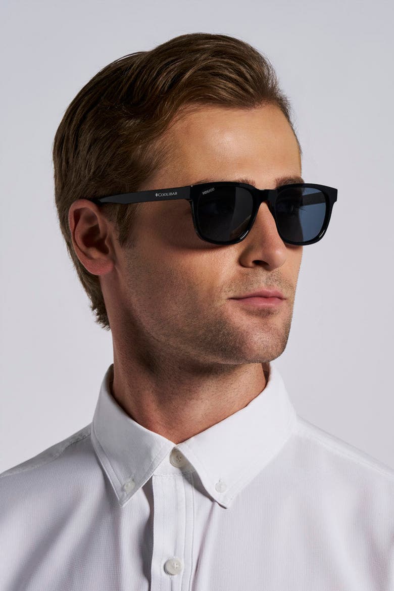 Unisex Solaira Polarized Sunglasses, UPF 50+ Sun Protection, Alternate, color, Black