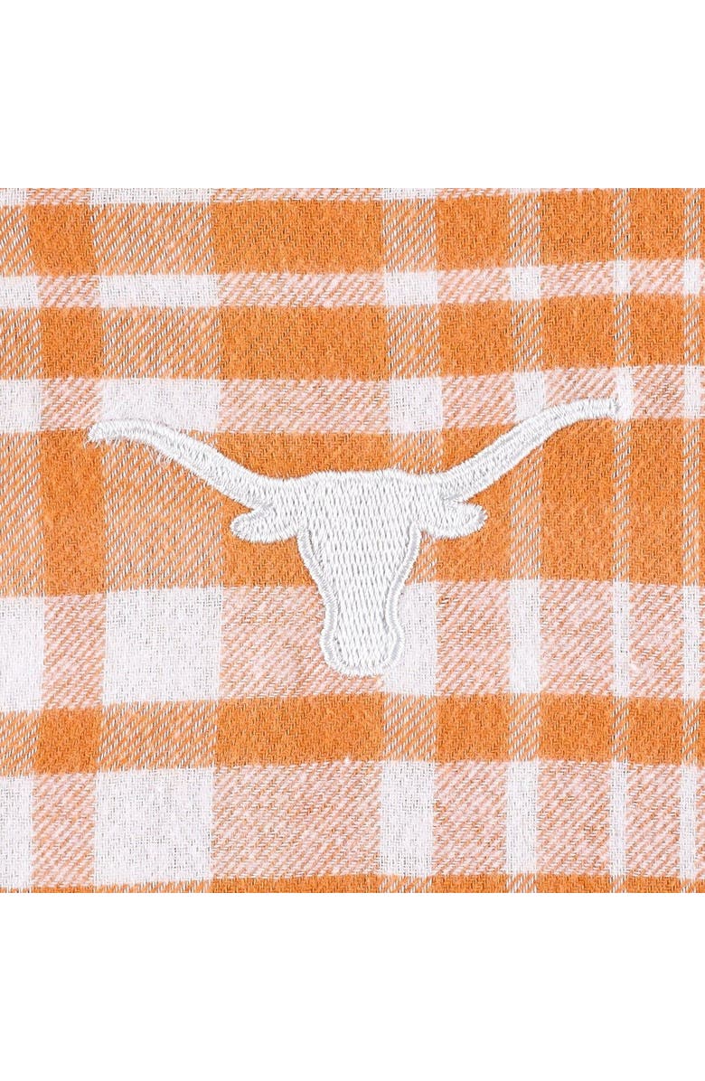 CONCEPTS SPORT Women's Concepts Sport Texas Orange Texas Longhorns Mainstay Lightweight Flannel Plaid Pullover Hoodie, Alternate, color, 