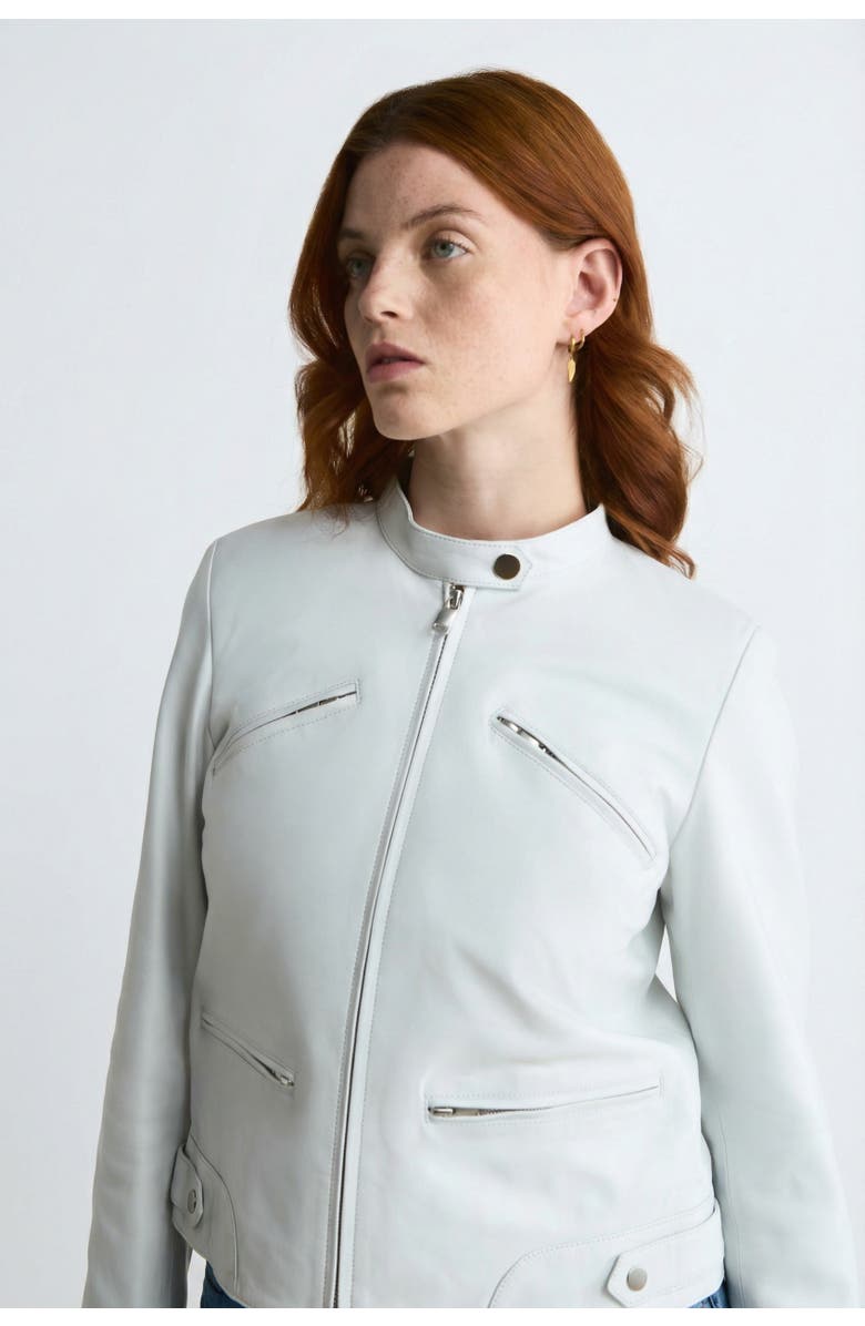 FURNIQ UK Blair Leather Jacket, Alternate, color, 