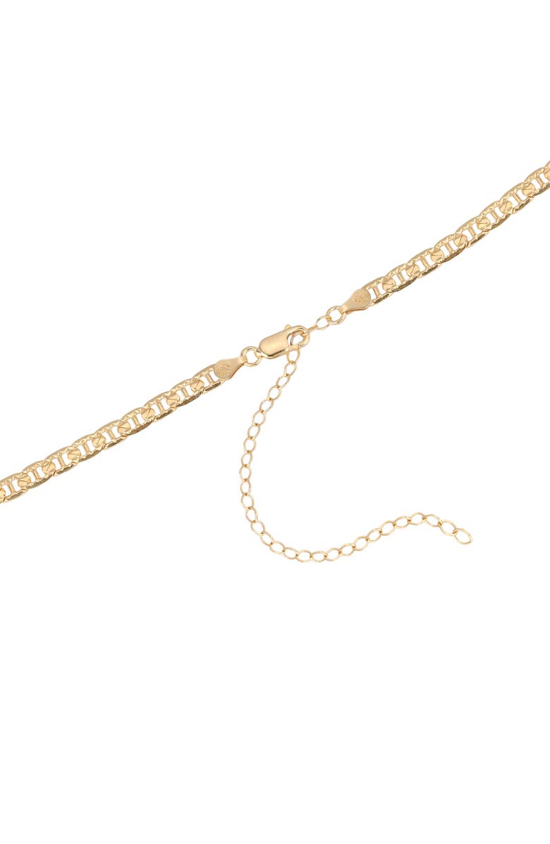 ATHRA LUXE Diamond Cut Link Necklace, Alternate, color, Gold