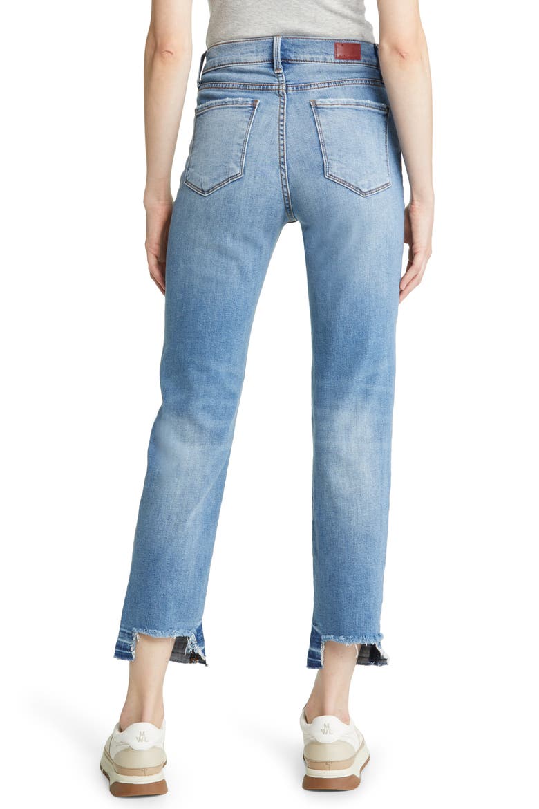 Brandon High Waist Release Hem Ankle Straight Leg Jeans, Alternate, color, LIGHT MEDIUM SANTIAGO