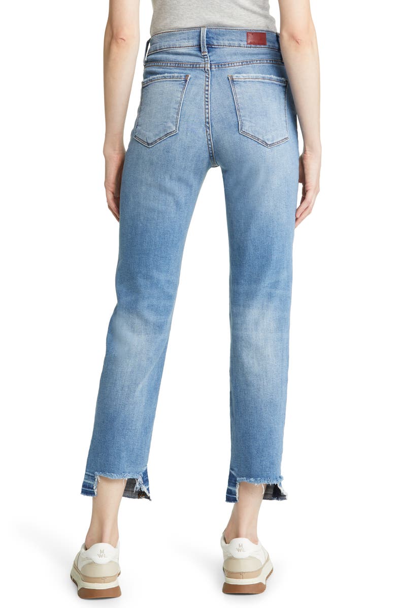 Whetherly Brandon High Waist Release Hem Ankle Straight Leg Jeans, Alternate, color,