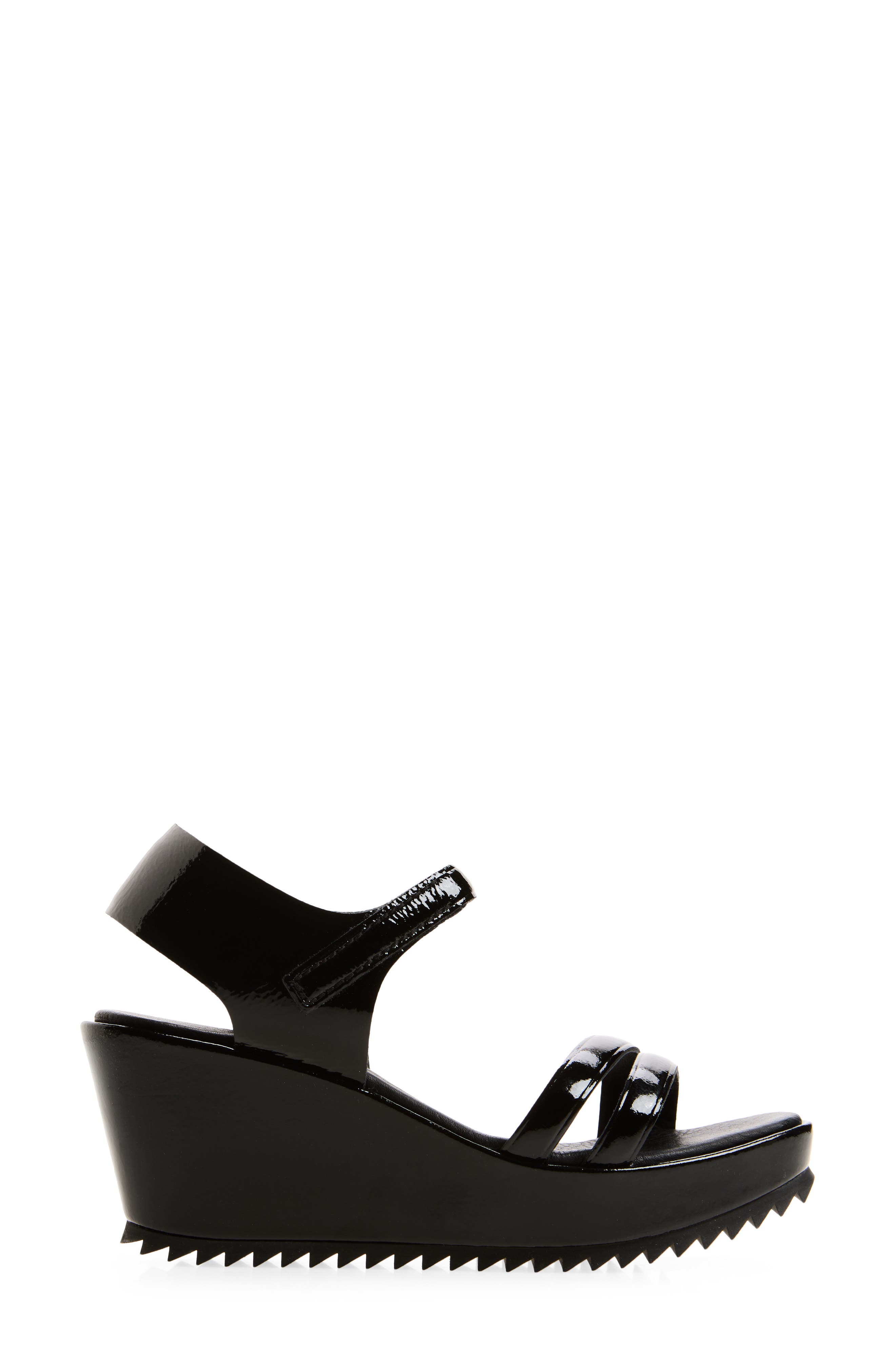 Pedro Garcia Francisca Platform Wedge Sandal, Alternate, color, Black