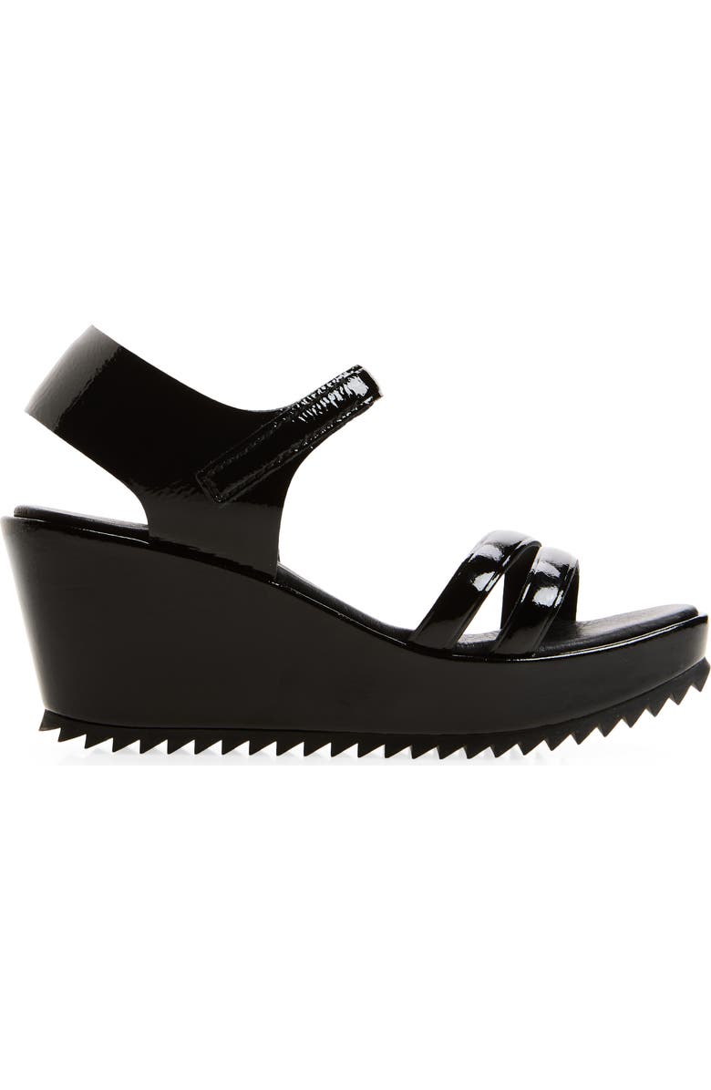 Pedro Garcia Francisca Platform Wedge Sandal, Alternate, color, Black