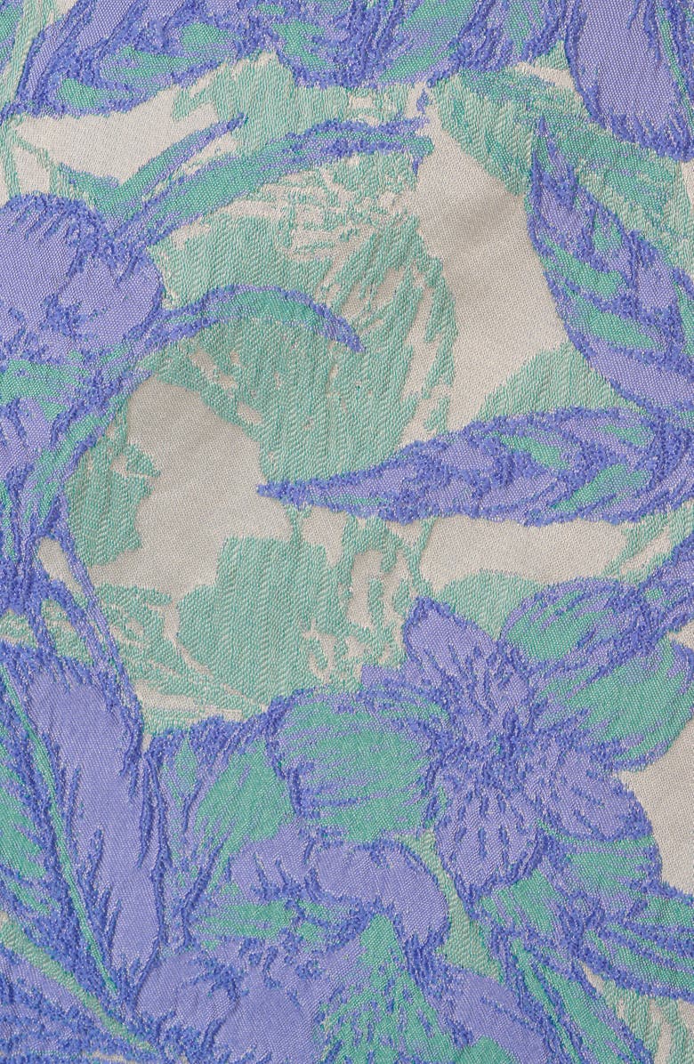 Adrianna Papell Floral Jacquard Sleeveless Dress, Alternate, color,