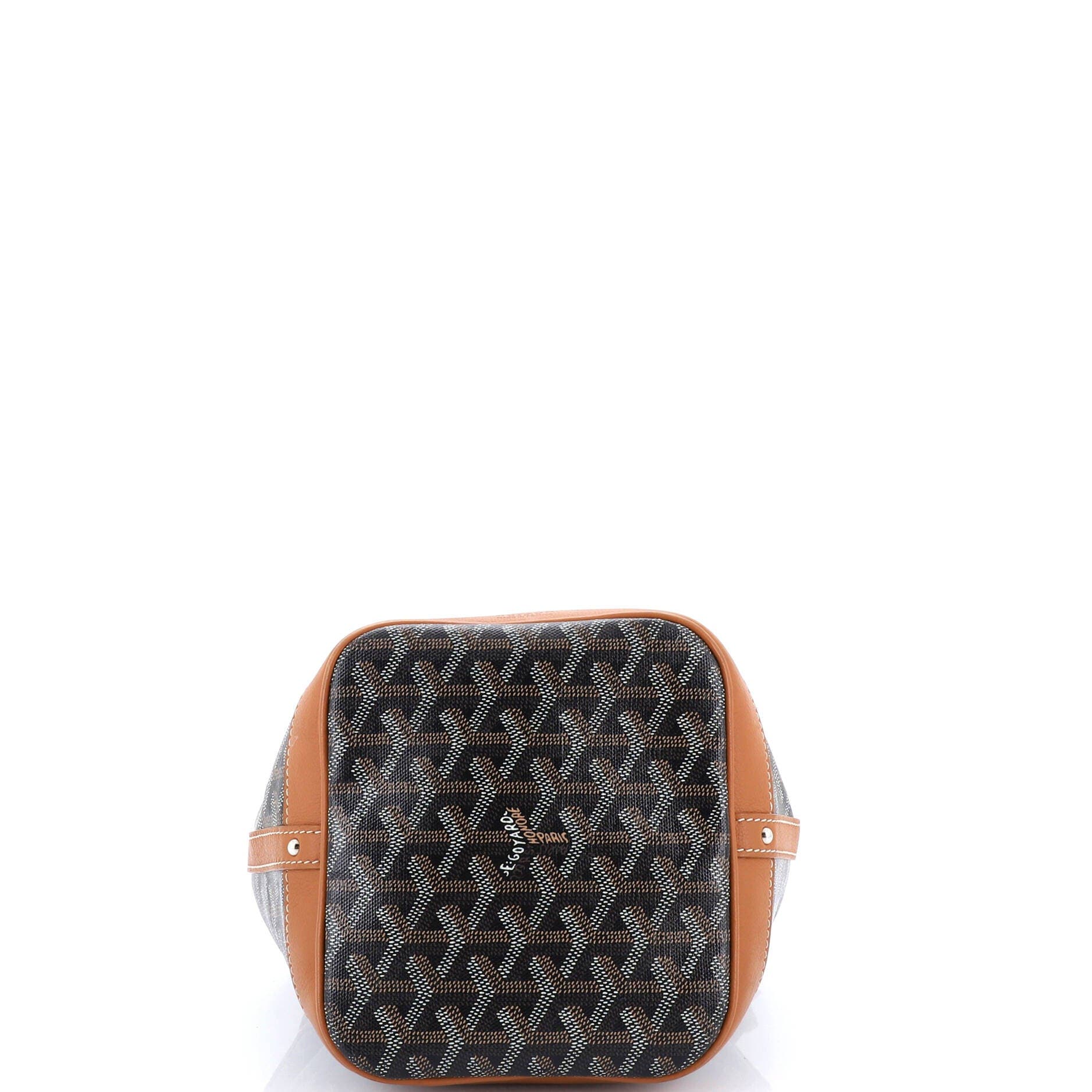 Petit Flot Bucket Bag Coated Canvas PM, Alternate, color, Brown