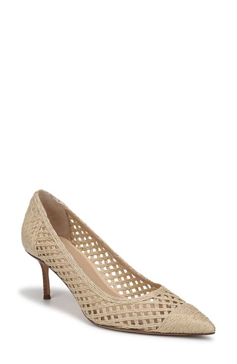 Rita Raffia Pointed Toe Pump (Women)