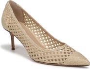 Veronica Beard Rita Raffia Pointed Toe Pump