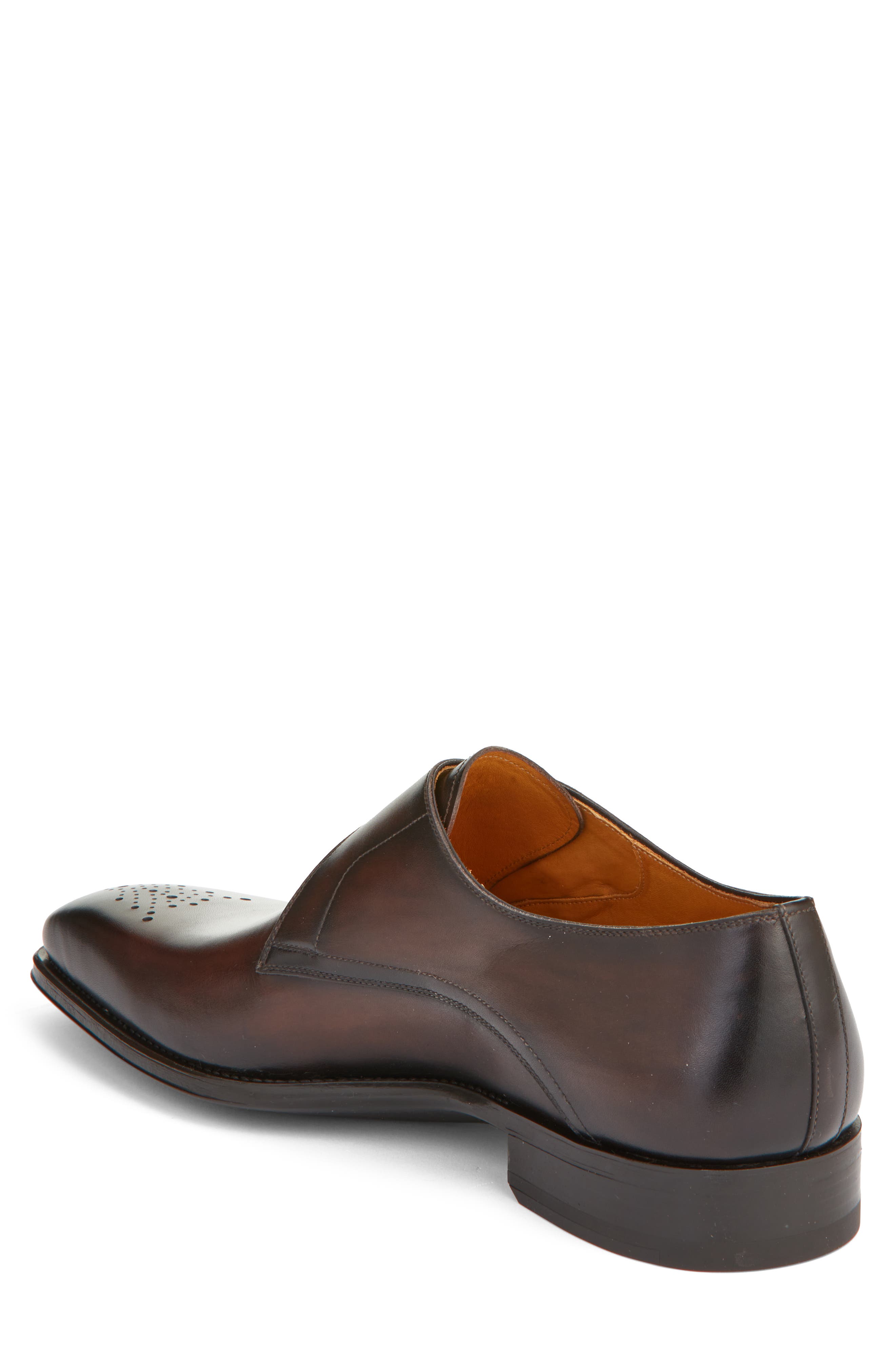 Magnanni Marco II Perforated Toe Monk Shoe, Alternate, color, 
