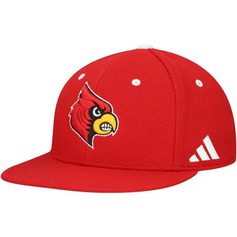 Men's adidas  Athletic Red Louisville Cardinals On-Field Fitted Baseball Hat