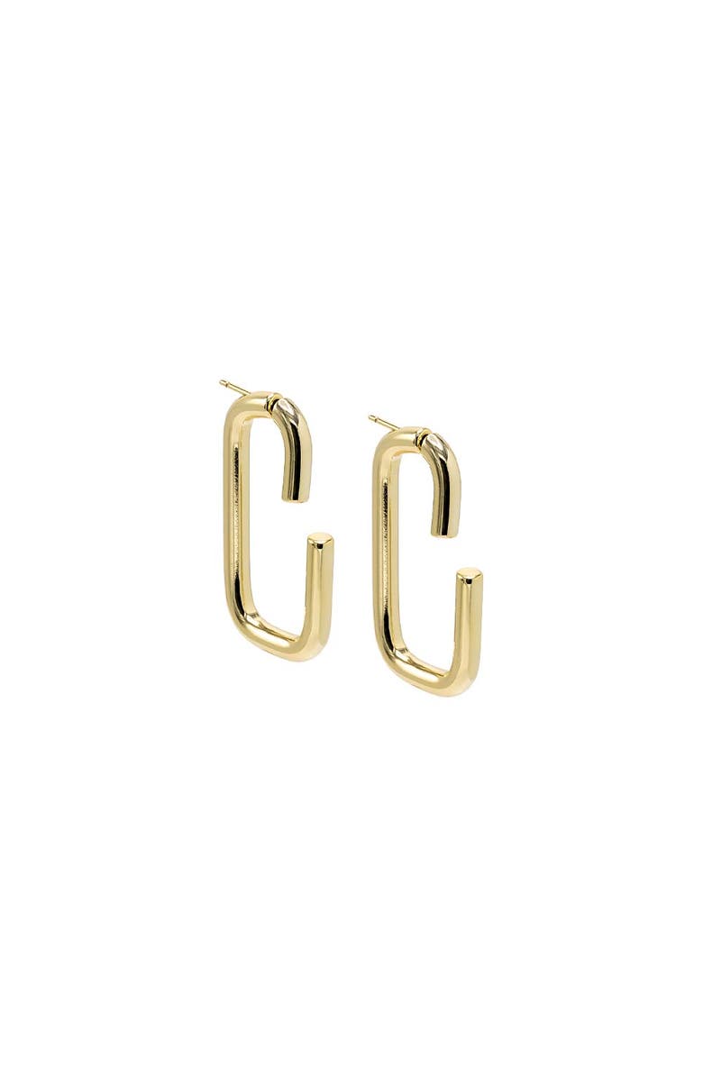 BY ADINA EDEN Solid Open Claw Front Back Stud Earring, Main, color,