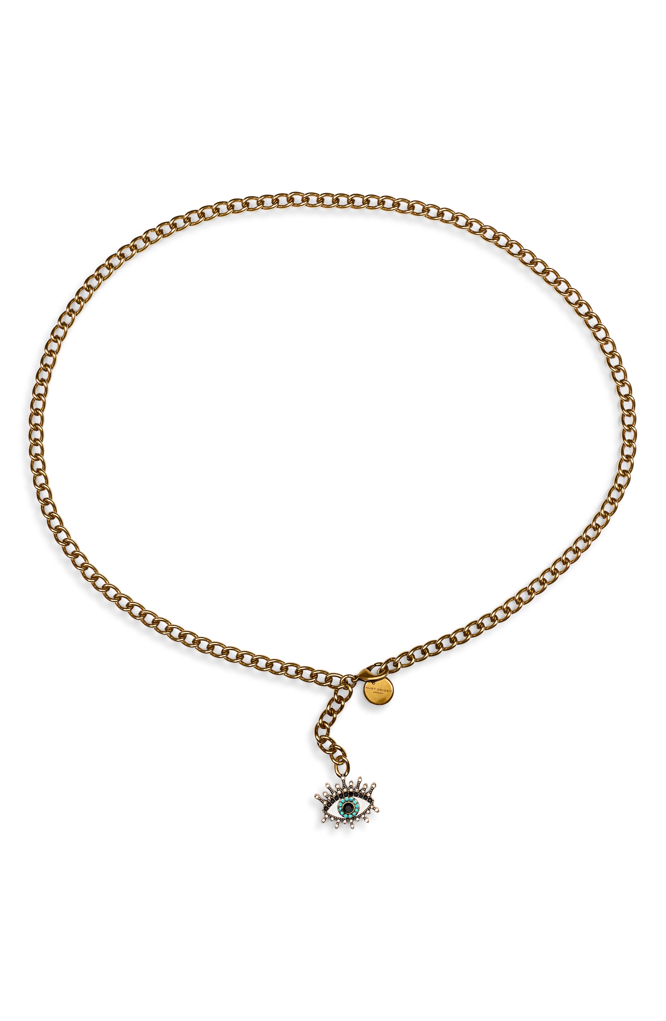 Kurt Geiger London Evil Eye Belly Chain