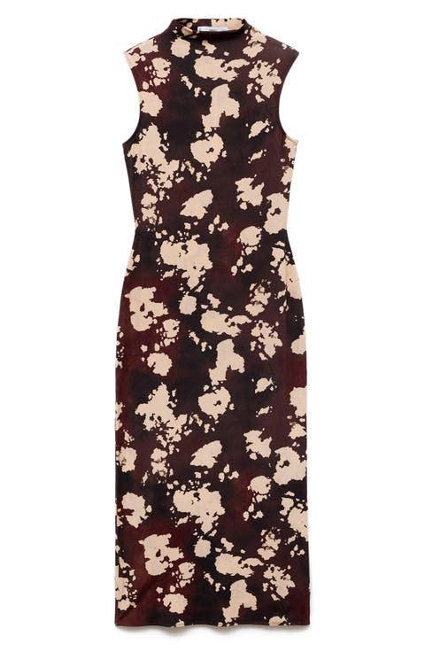Printed Midi Dress