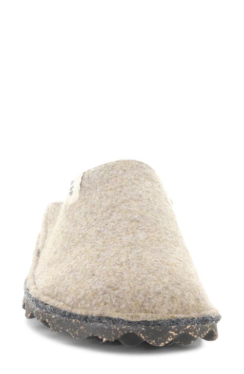 Fly London Natura Wool Felt Mule In Brown
