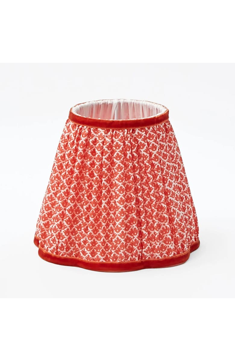 Mrs. Alice Orange Lotus Lampshade, Main, color, Orange