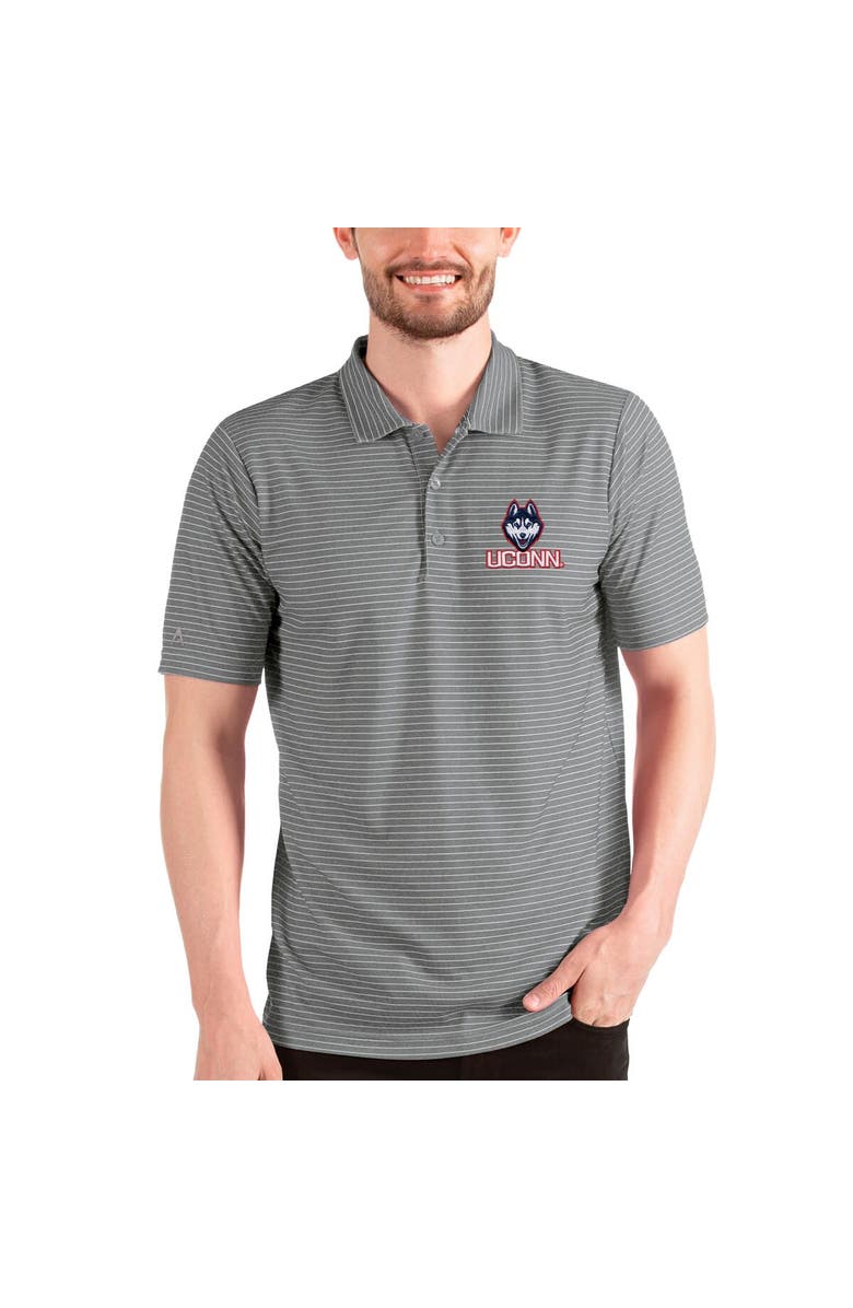 ANTIGUA Men's Antigua Steel/White UConn Huskies Esteem Polo, Main, color, 