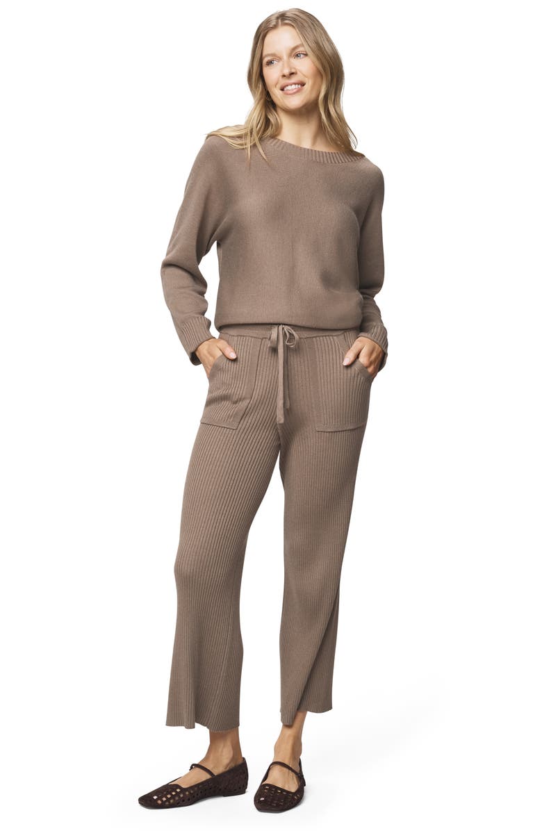 Splendid Georgie Pullover Sweater, Alternate, color, Cedar Brown