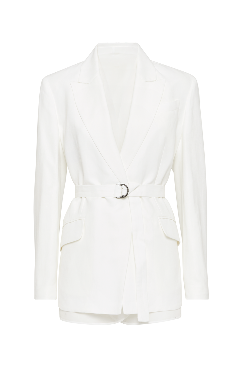 Brunello Cucinelli Twill blazer with monili, Main, color, 