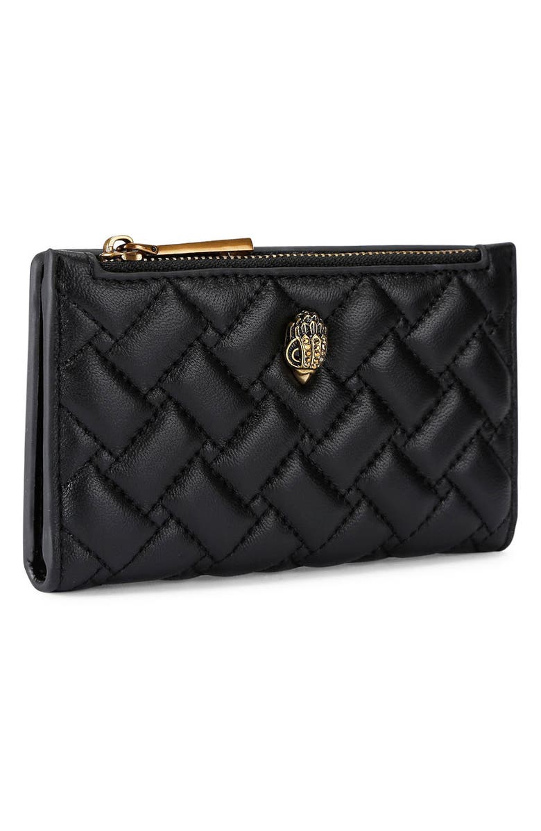 Kurt Geiger London Kensington Quilted Leather Bifold Wallet, Alternate, color, Black