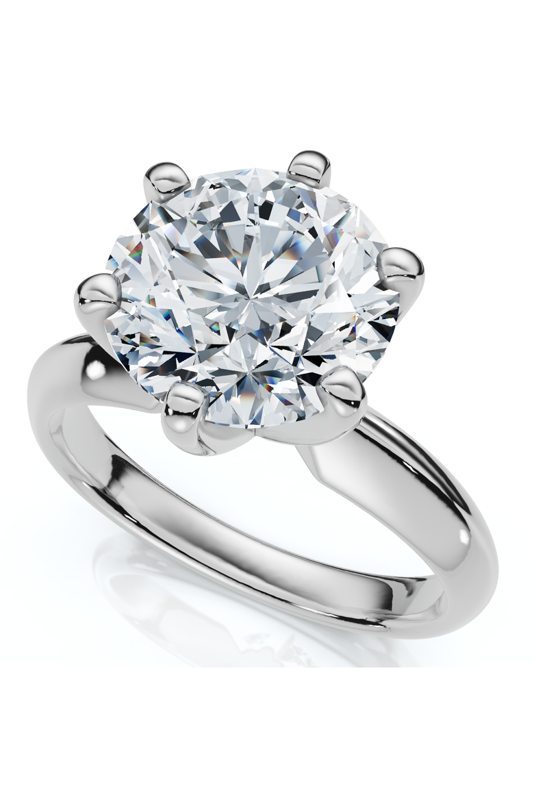 2 1/2 Carat Certified Diamond Solitaire Engagement Ring 14k Gold Lab Grown, Alternate, color, 14k Yellow Gold