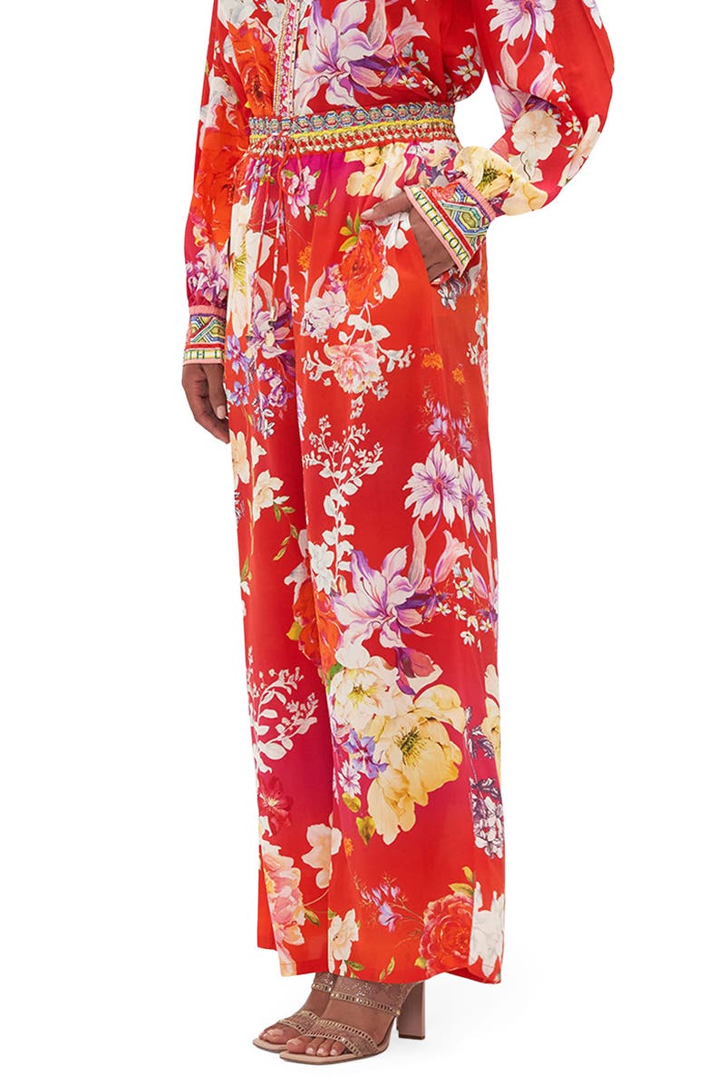 Camilla Kiss and Tell Silk Wide Leg Pants, Alternate, color,