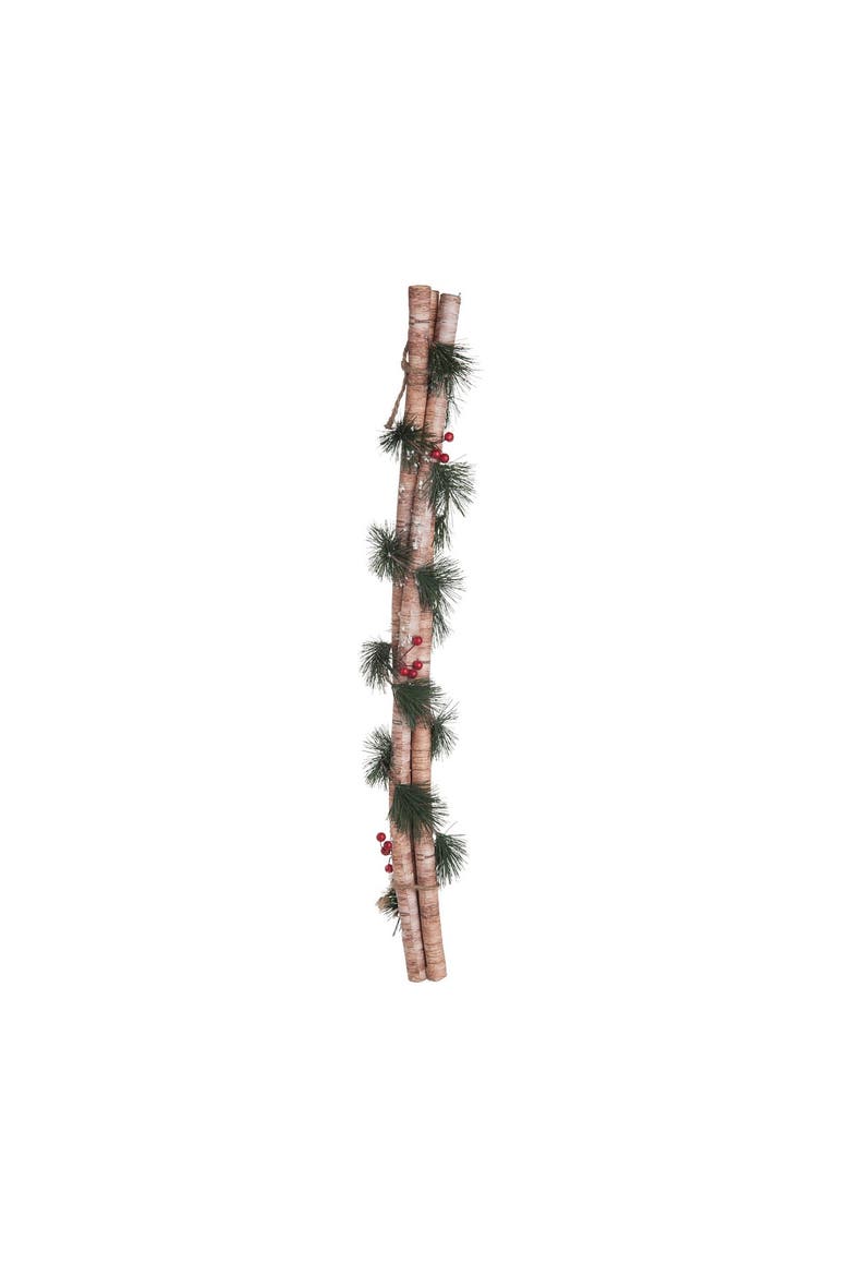 27.95" Pine Forest Christmas Decorative Twig Stick, Main, color, Beige