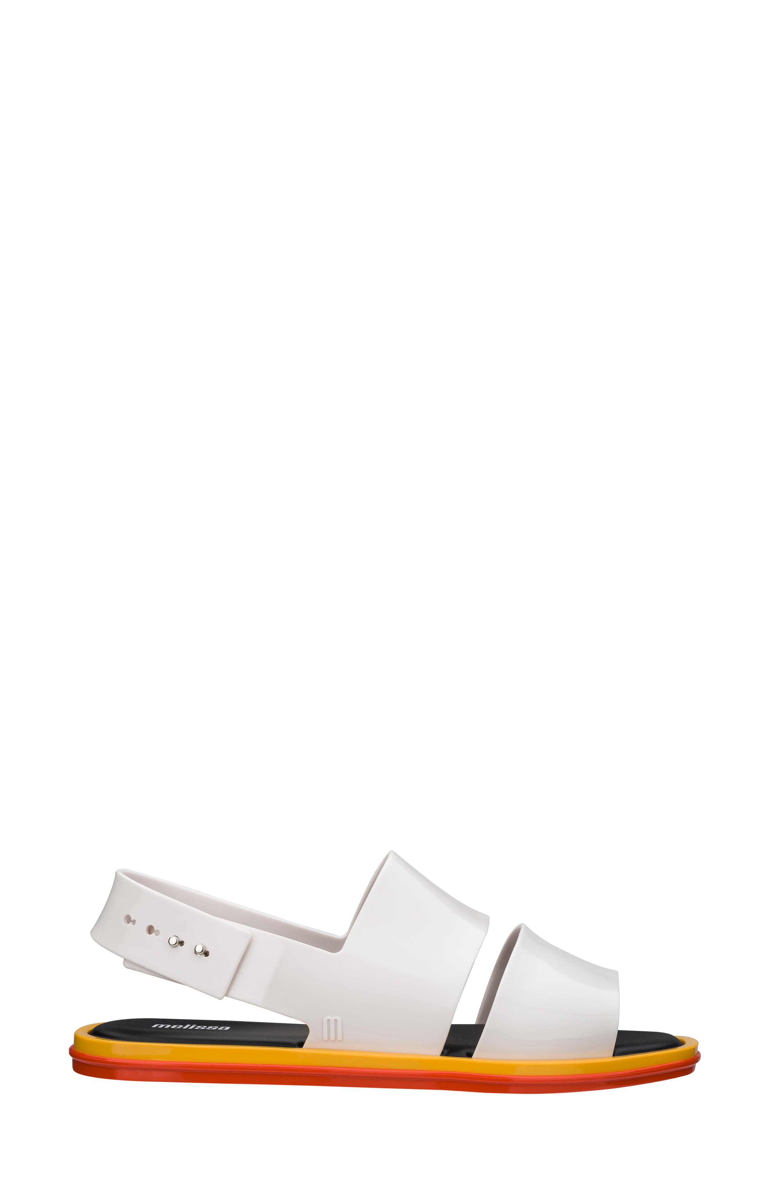 Carbon Slingback Sandal, Alternate, color, BLACK/ WHITE