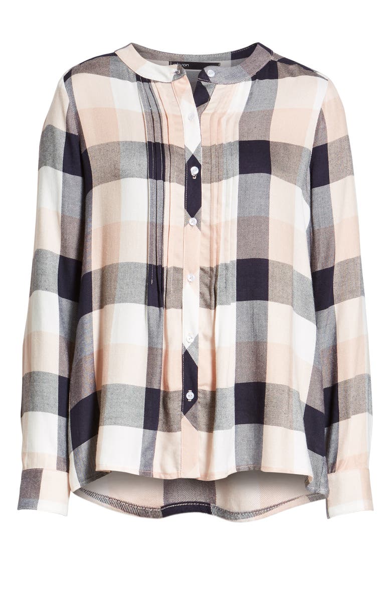 GIBSONLOOK Gibson x Living in Yellow Ellen Brushed Check Shirt, Alternate, color, 