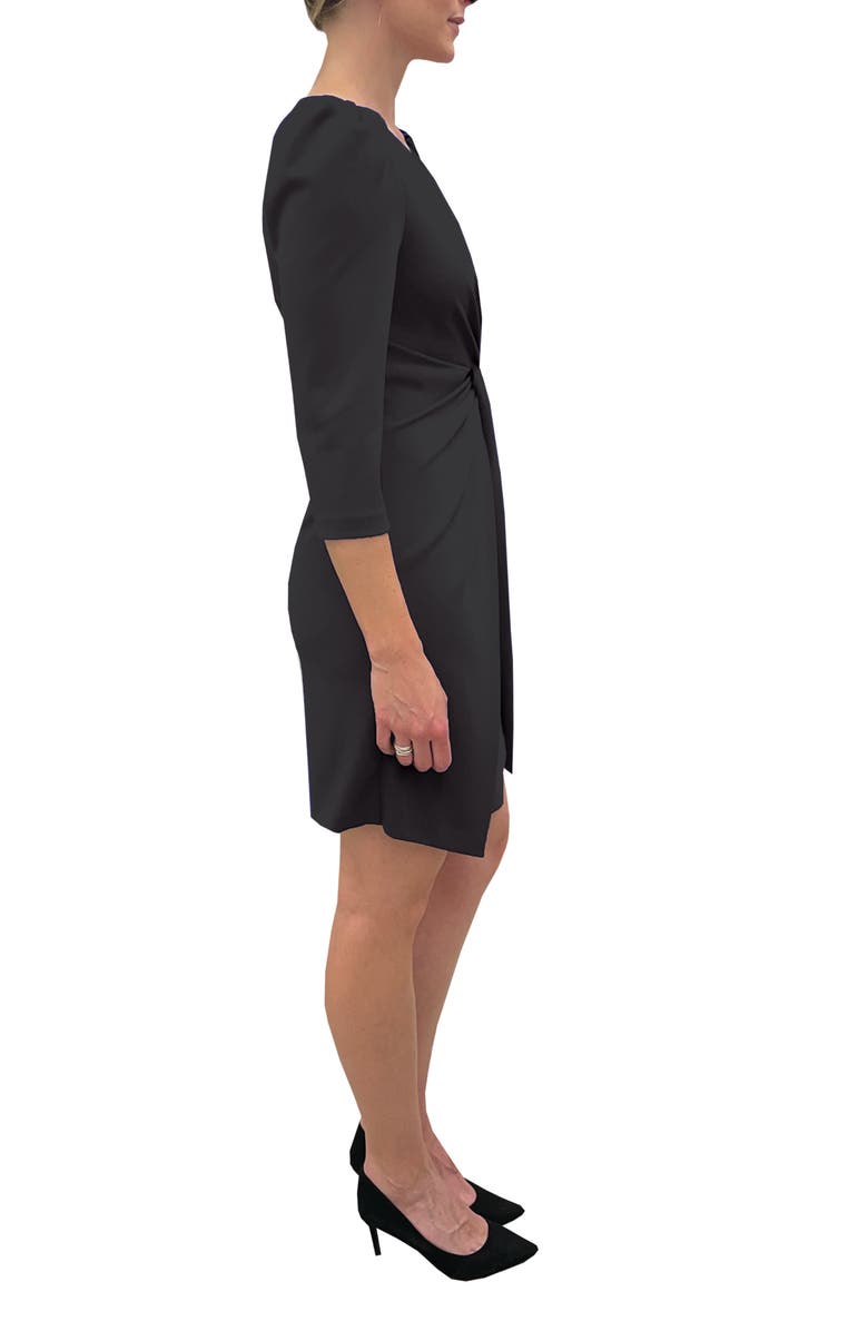 Julia Jordan Knotted Three-Quarter Sleeve Minidress, Alternate, color, 