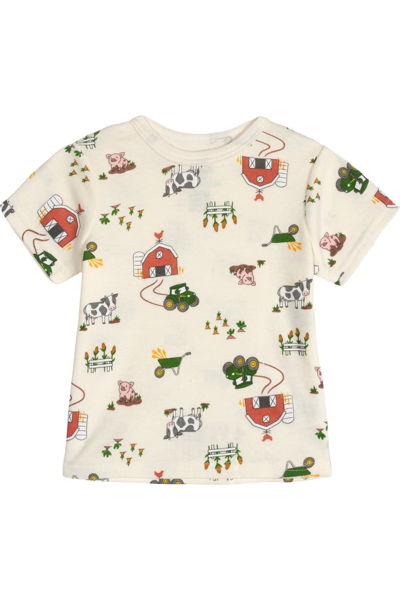 2-Piece Shortall and T-Shirt Set, Alternate, color, Sage Green Cream