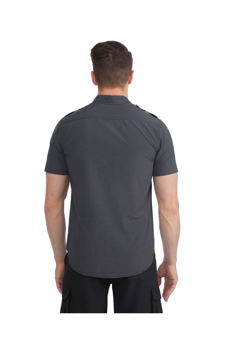 Ecko Unltd. Hematite Short Sleeve Woven Shirt, Alternate, color, Black