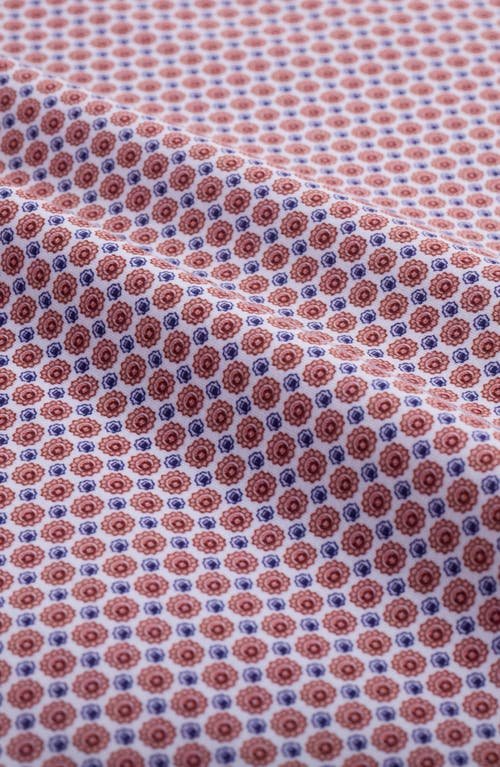 Bugatchi Jules Ooohcotton® Medallion Print Button-down Shirt In Orange