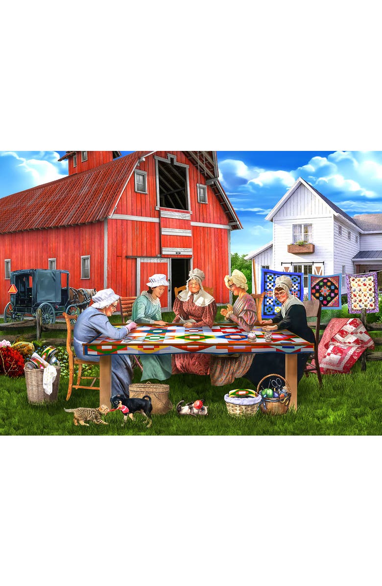 Sunsout Country Quilting Bee 1000 piece Jigsaw Puzzle for Adults, Alternate, color, Multicolor
