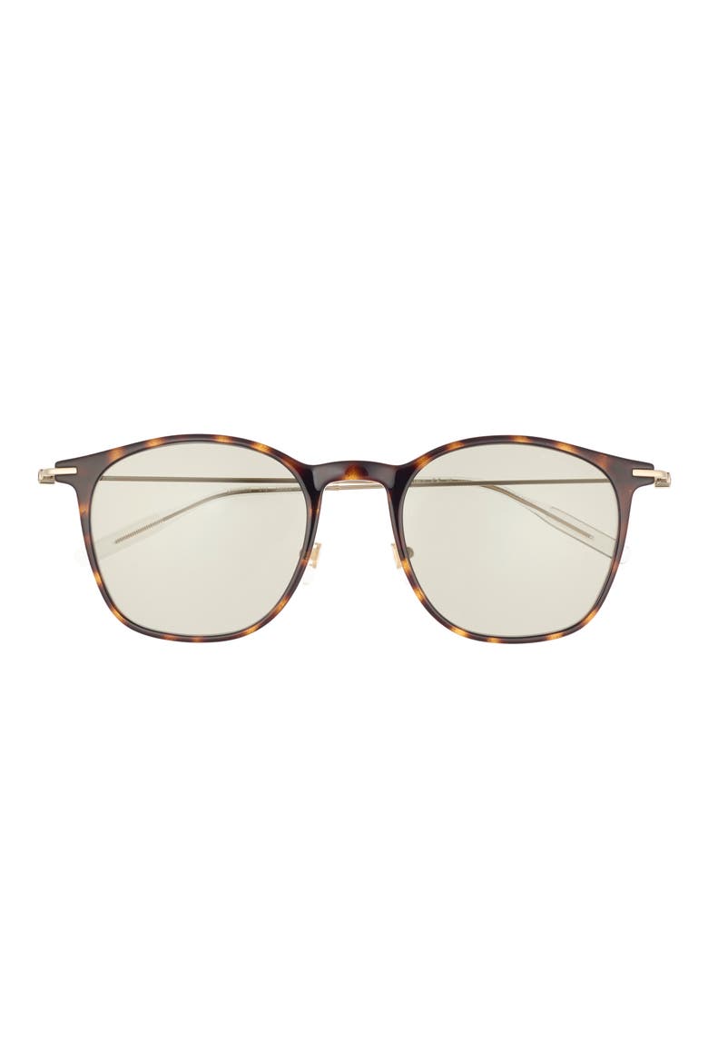 53mm Round Sunglasses, Main, color, HAVANA GOLD GREEN