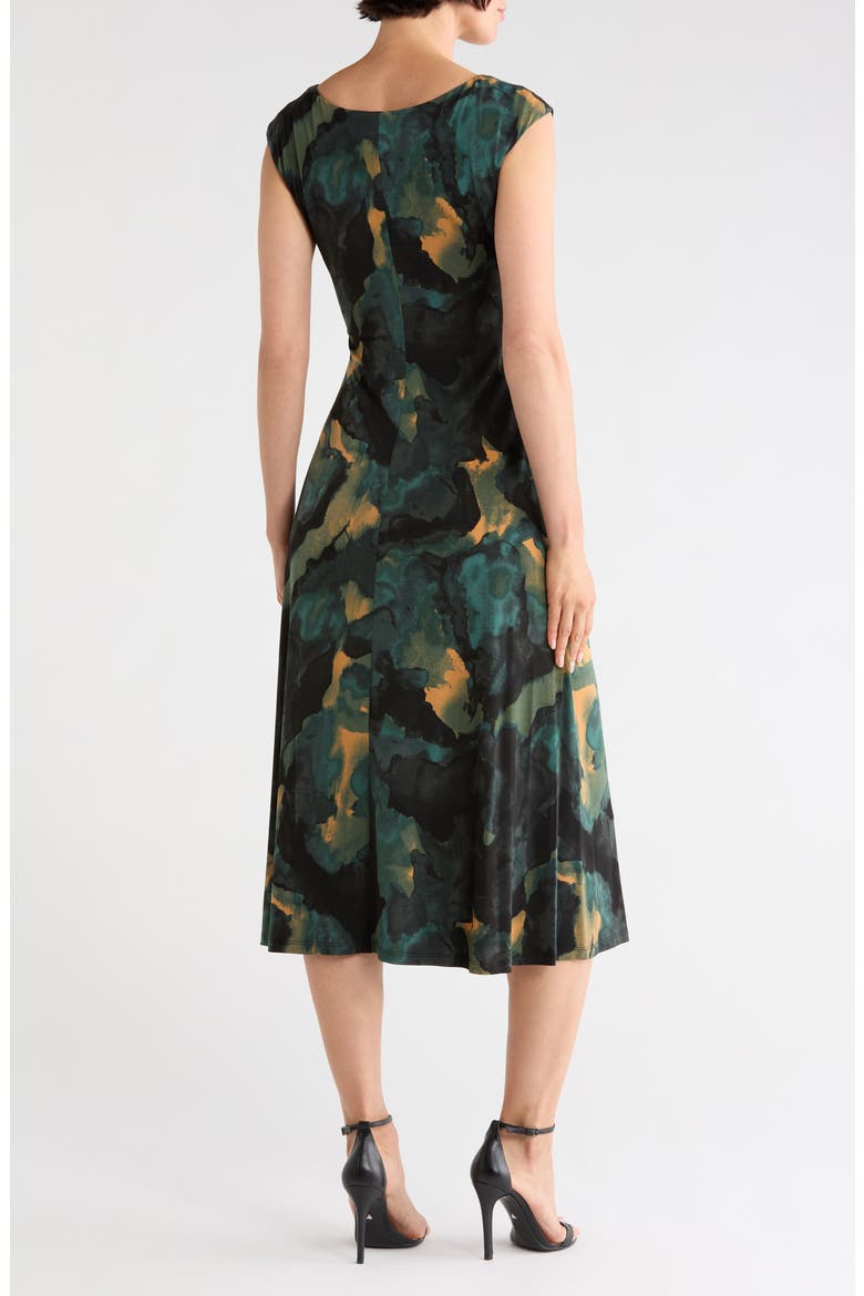 Mesh Midi Dress, Alternate, color, HUNTER