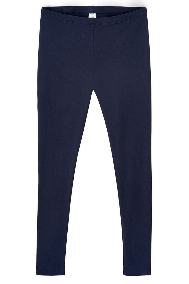 Women's Soft 100% Cotton Everyday Wear Leggings, Alternate, color, Navy