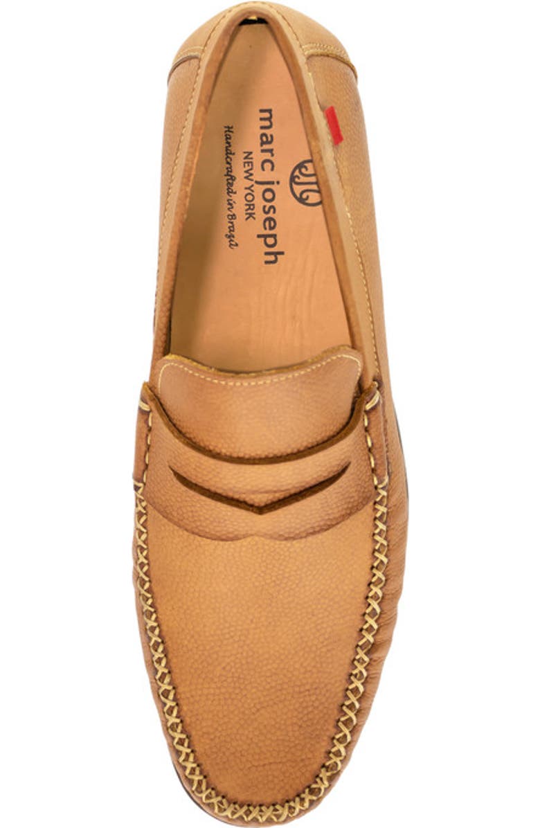 Marc Joseph New York Walker Street Leather Penny Loafer, Alternate, color, Tan Pebble Nobuck