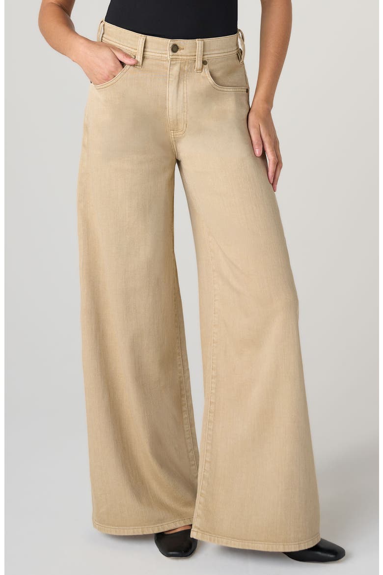 Kit High Waist Relaxed Wide Leg Jeans, Main, color, LIGHT KHAKI