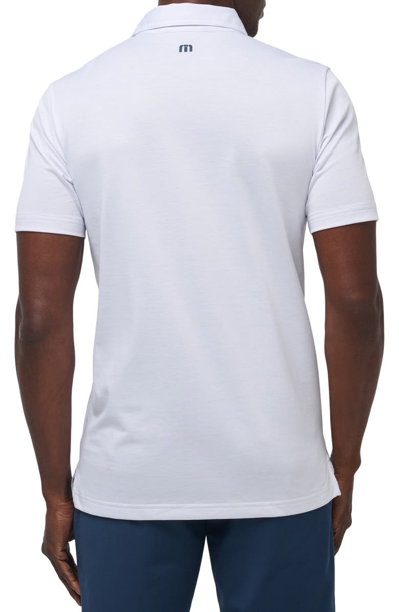 TravisMathew At Altitude Chest Stripe Polo, Alternate, color, White