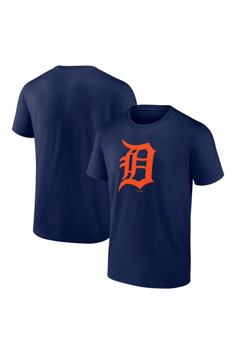 Men's Logo Athletic Navy Detroit Tigers Official Logo T-Shirt, Main, color, Navy