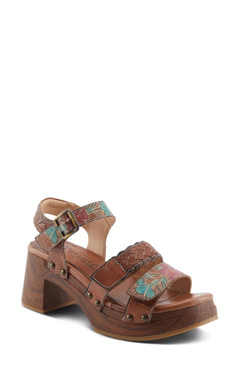 Retropel Ankle Strap Platform Sandal (Women)