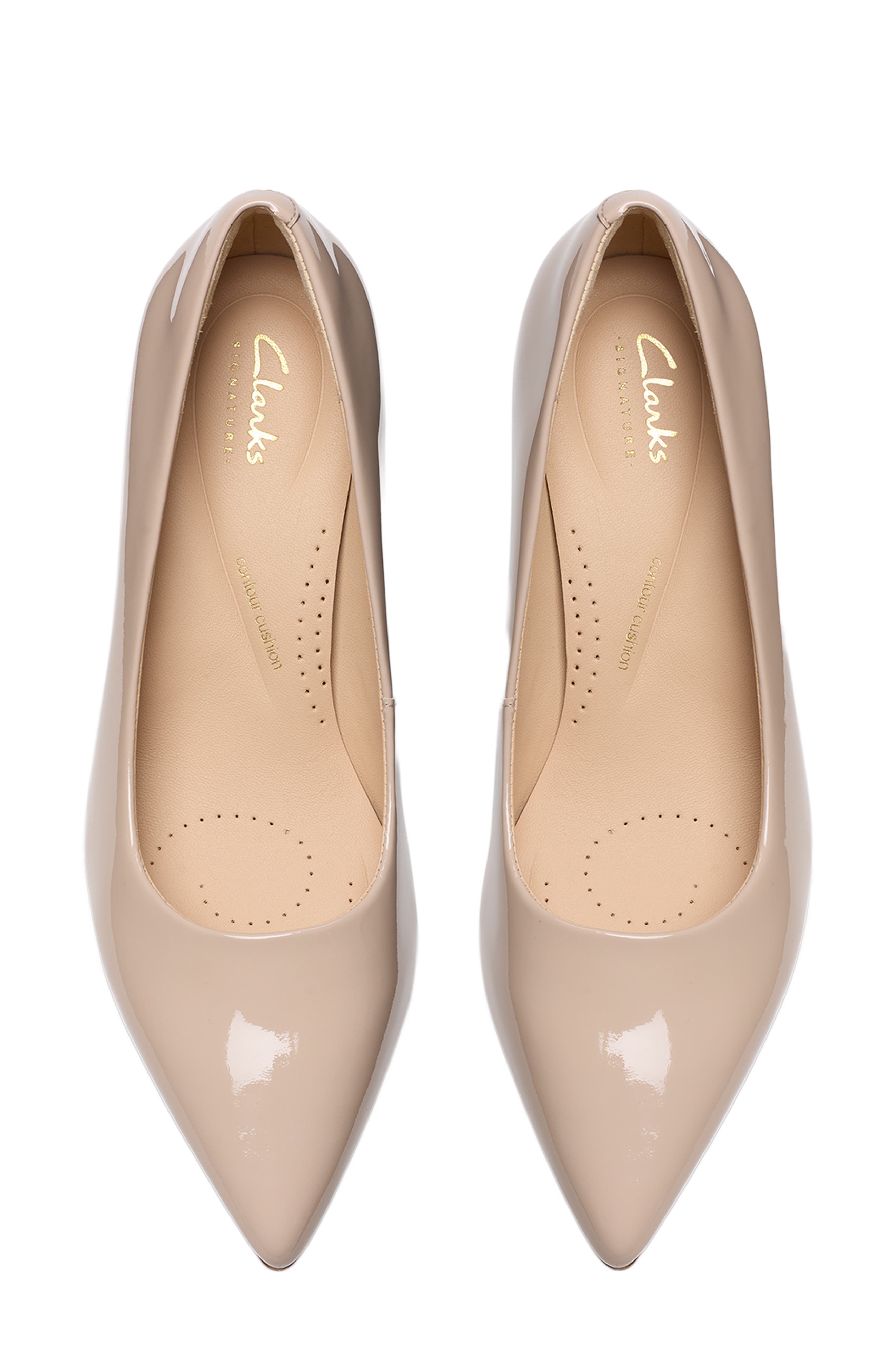 Zarey Court Pointed Toe Pump, Alternate, color, SAND PATENT