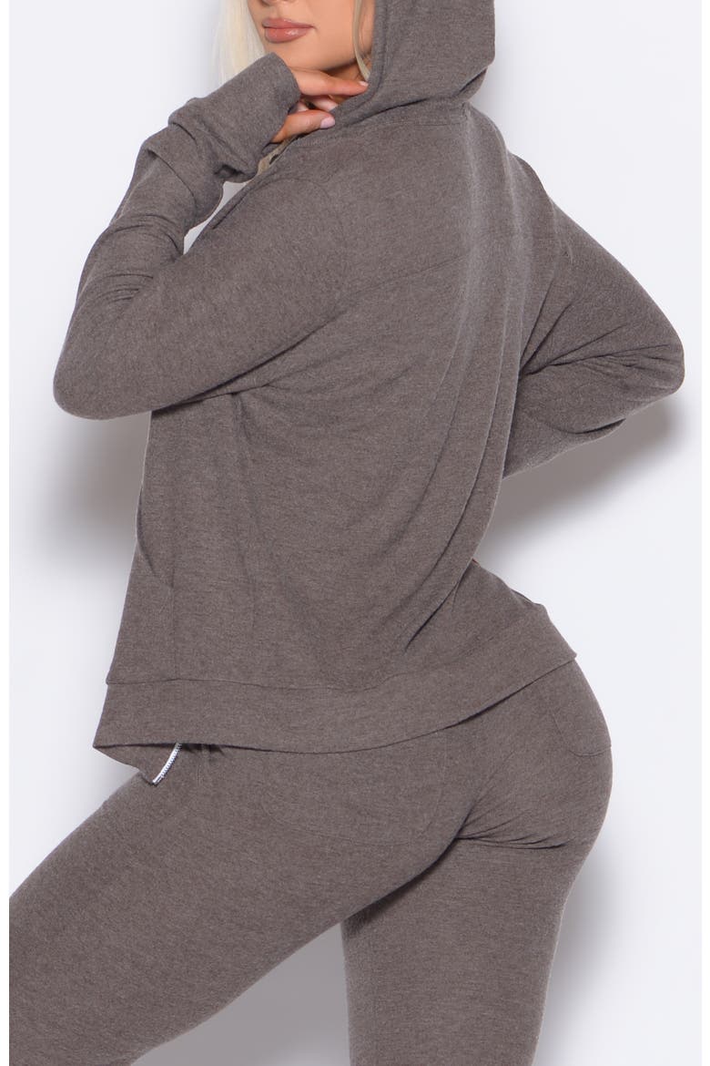 Gym Crush Hoodie, Alternate, color, Cozy Chocolate
