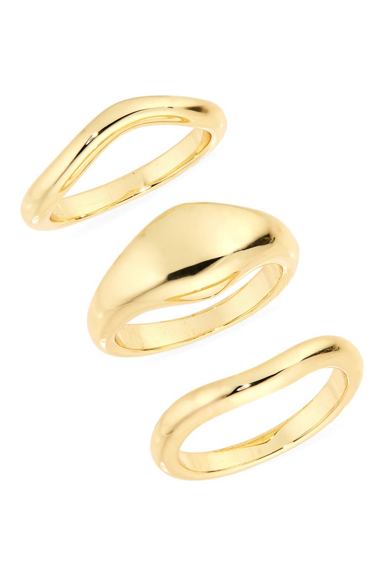 Delphine Set of 3 Rings, Main, color, GOLD