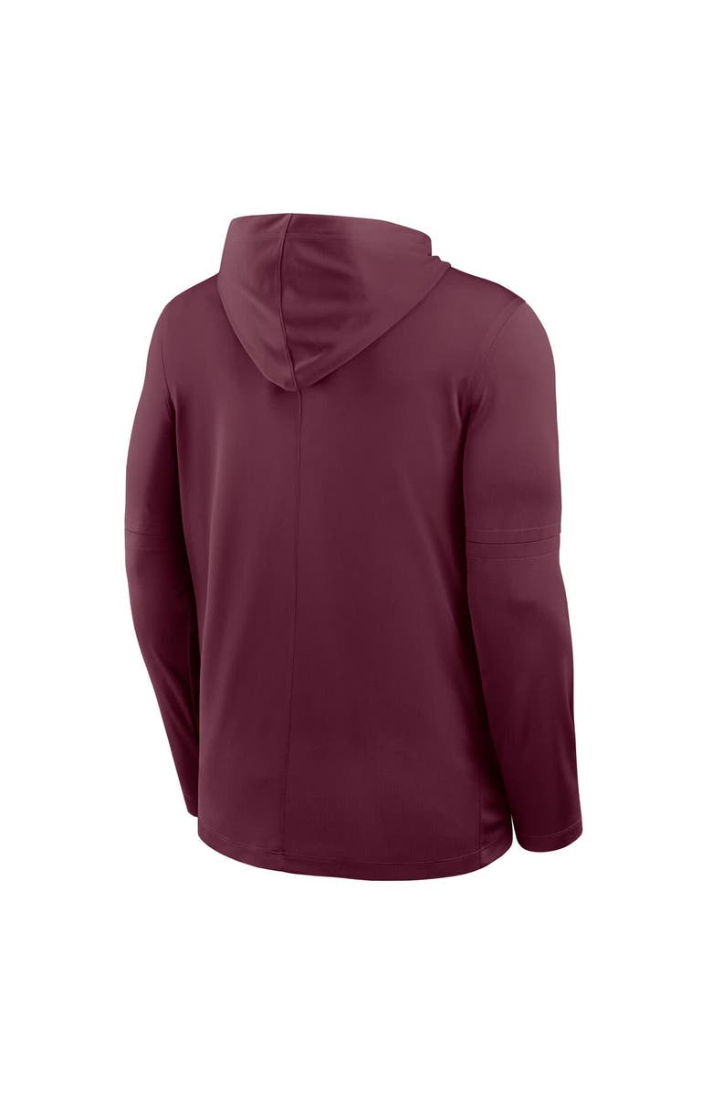 Nike Men's Nike Maroon Virginia Tech Hokies 2025 Sideline Dri-FIT Long Sleeve Hoodie T-Shirt, Alternate, color, Maroon