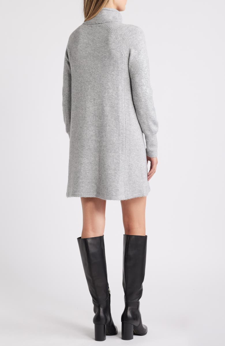 Hatley Swing Long Sleeve Mini Trapeze Sweater Dress, Alternate, color, 