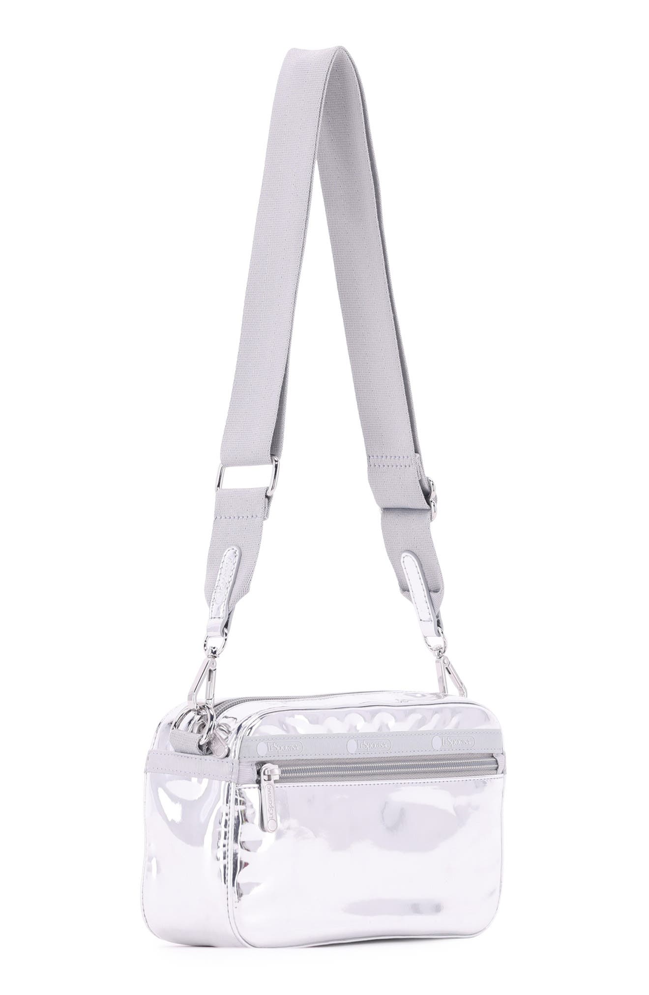 Mir Phone Crossbody Bag, Alternate, color, SILVER SPECCHIO