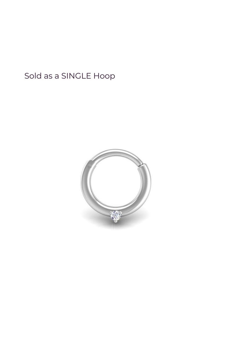 Solo Flat Hoop, Main, color, Silver
